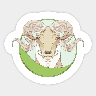 Aries Zodiac Sign Sticker